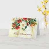 Erntedank Watercolor Garden Grußkarte Karte (Gelbe Blume)