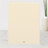 Erntedank Watercolor Pumpkin Blumendesign- Karte (Rückseite)