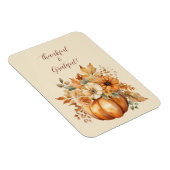 Erntedank Watercolor Pumpkin Blumendesign- Magnet (Rechte Seite)