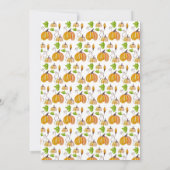 Erntedank Watercolor Pumpkins Einladung (Rückseite)