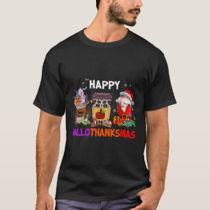 Erntedank Weihnachten Frohe Hallothanksmas Kaffee T-Shirt
