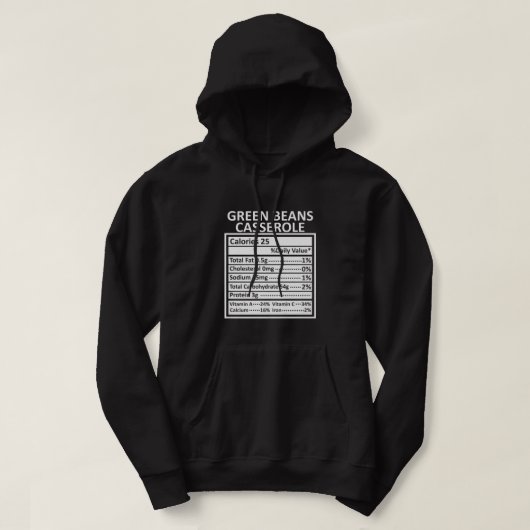 Erntedank Weihnachten Funny Collard Grüntöne Nutri Hoodie (Design vorne)