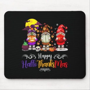 Erntedank Weihnachten glücklich Hallothanksmas Gno Mousepad