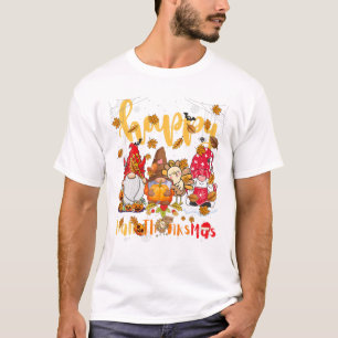 Erntedank Weihnachten glücklich T-Shirt