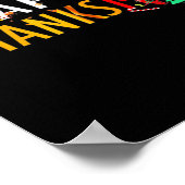 Erntedank Weihnachten Glückwunsch Thanksmas 2023 Poster (Ecke)