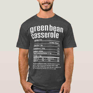 Erntedank Weihnachten Grüne Bean Casserole Fakt T-Shirt