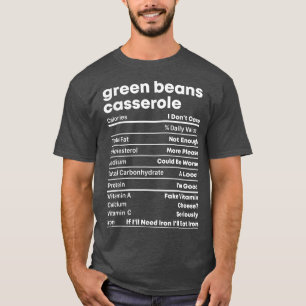 Erntedank Weihnachten Grüne Bohnen Casserole Nutri T-Shirt