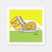 Erntedank Weihnachten Humorale Türkei Informell Serviette (Vorderseite)