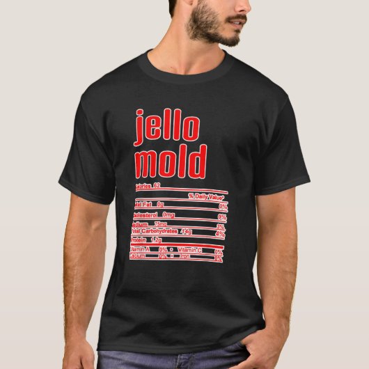 Erntedank Weihnachten Jello Mold Ernährung Fakt T-Shirt (Vorderseite)