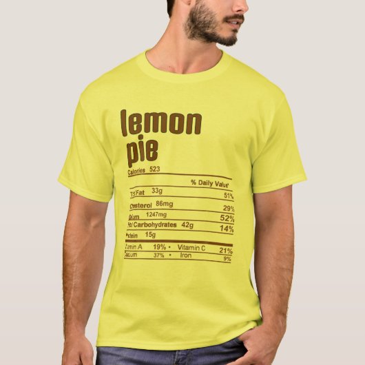 Erntedank Weihnachten Lemon Kuchen Ernährung Fakt T-Shirt (Vorderseite)