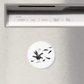 Erntedank & Weihnachten Türkei mit Federn Magnet (In Situ (Geschirrspüler))