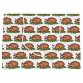 Erntedank Weihnachtsessen Türkei Geschenktasche Große Geschenktüte (Vorderseite)