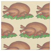 Erntedank Weihnachtsfeiertag Türkei Fleischplatter Stoff (Nahaufnahme)