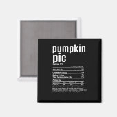 Erntedank Weihnachtskürbis Kuchen Ernährung Fac Magnet (Vorderseite/Rückseite)