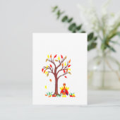 Erntedank Wein Trinken Türkei Feiertagspostkarte (Stehend Vorderseite)