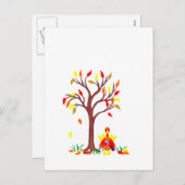 Erntedank Wein Trinken Türkei Feiertagspostkarte (Vorne/Hinten)