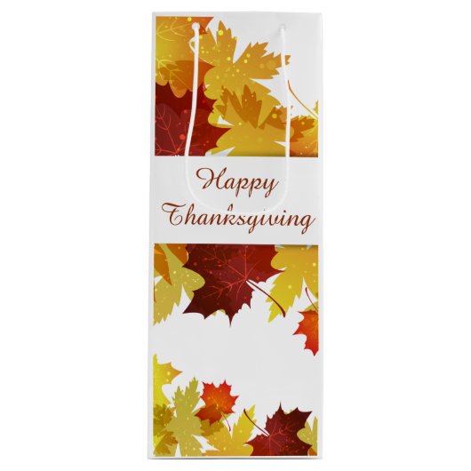 Erntedank Weinbeutel Geschenktüte Für Weinflaschen (Vorderseite)