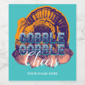 Erntedank Weinetikett Vintag Modernes (Einzelnes Label)