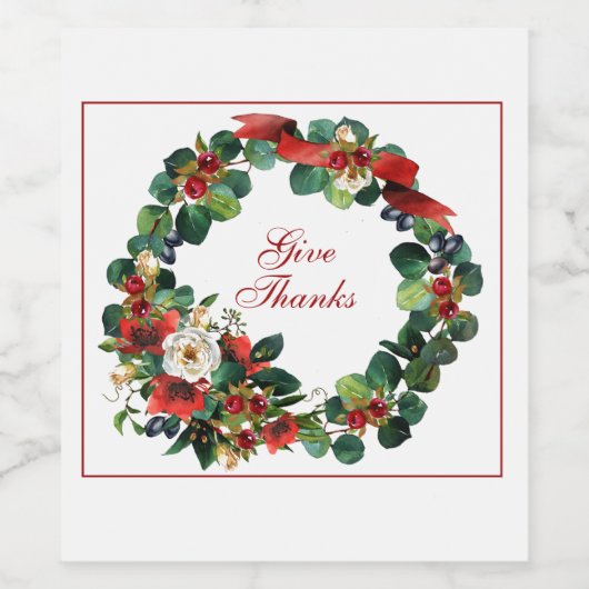 Erntedank Weinkeller Weinetikett (Einzelnes Label)