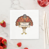 Erntedank/Weißer Standard Mittagessen Neapel/Türke Serviette (Beispiel)