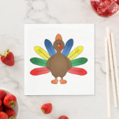 Erntedank/Weißer Standard Mittagessen Neapel/Türke Serviette (Beispiel)
