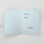 Erntedank Welpe und Türkei Feiertagskarte (Innenseite)