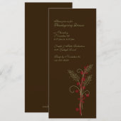 Erntedank Wheat Einladungen (Vorne/Hinten)