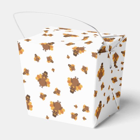 Erntedank White Turkey Leftovers Geschenkschachtel (Rückseite)