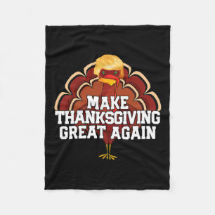Erntedank wieder groß machen Trump Türkei Witz 2 Fleecedecke