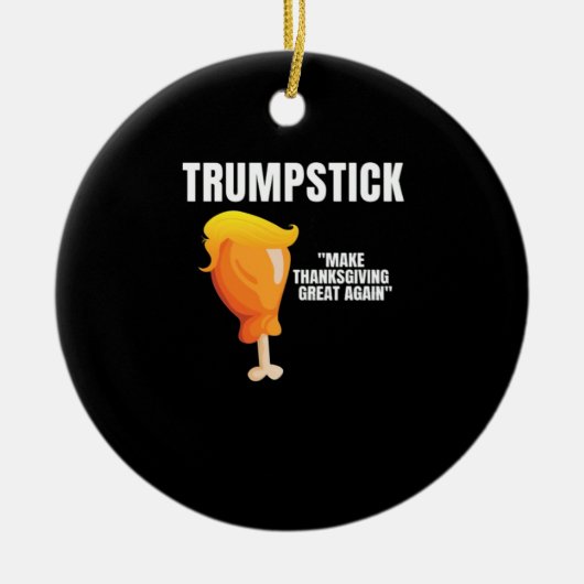 Erntedank wieder großartig machen Funny Donald Tru Keramik Ornament (Vorne)