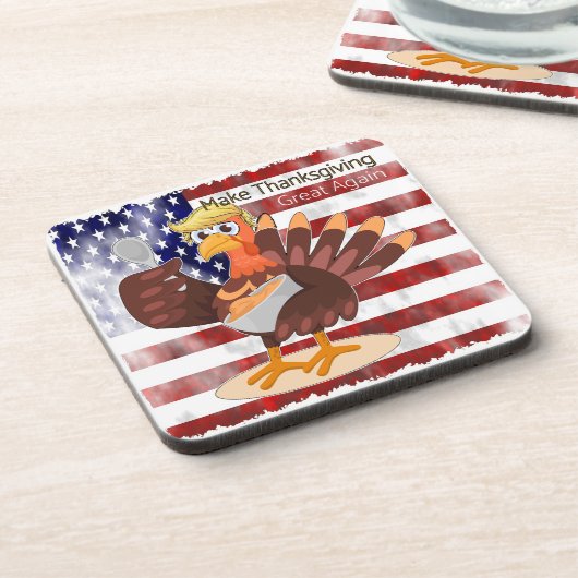 Erntedank wieder großartig machen getränkeuntersetzer (Linke Seite)