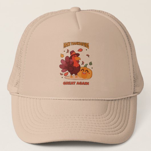 Erntedank wieder großartig machen truckerkappe (Vorderseite)