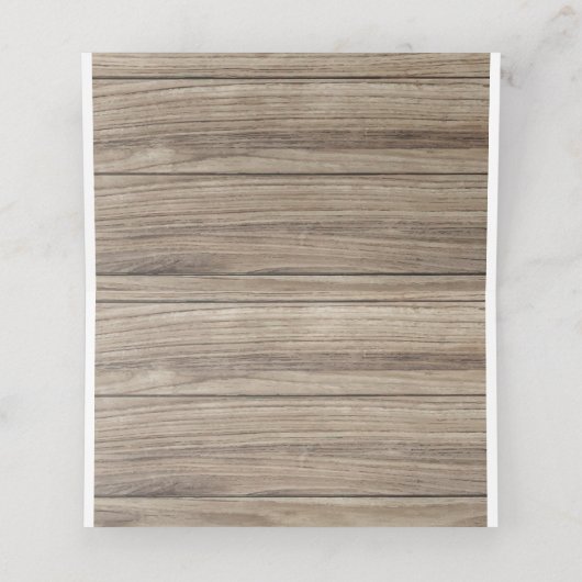 ERNTEDANK WILD TÜRKEI PLATZKARTE (Innenseite Aufgefaltet)