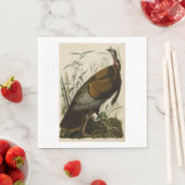 Erntedank Wild Turkey John James Audubon Serviette (Beispiel)