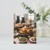 Erntedank Willkommen Feiertagspostkarte (Stehend Vorderseite)