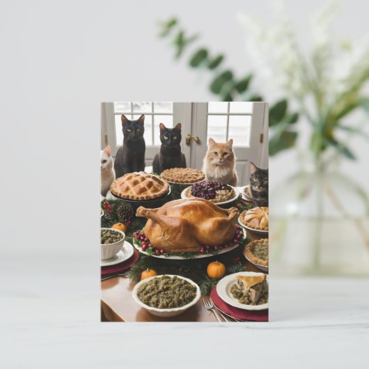 Erntedank Willkommen Feiertagspostkarte (Stehend Vorderseite)