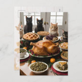 Erntedank Willkommen Feiertagspostkarte (Vorne/Hinten)