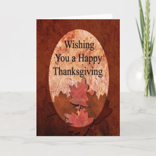 Erntedank Wises Feiertagskarte (Vorderseite)