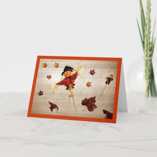 Erntedank Wises Feiertagskarte (Vorderseite)