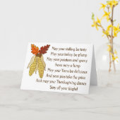 Erntedank Wises Karte (Gelbe Blume)