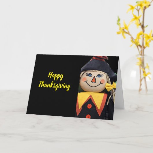 ERNTEDANK WISHES KARTE (Gelbe Blume)