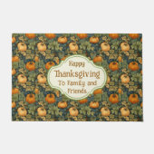 Erntedank WM Morris maßgeschneiderter Fall Pumpkin Fußmatte (Vorderseite)