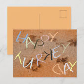 Erntedank Wordplay Einladung Postkarte (Vorne/Hinten)