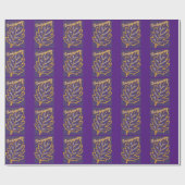 Erntedank Wrapping Paper Blue 02 Geschenkpapier (Flach)
