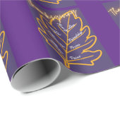 Erntedank Wrapping Paper Blue 02 Geschenkpapier (Rolleneckpunkt)