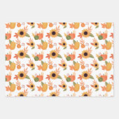 Erntedank Wrapping Paper Flat Sheet Set 3 Geschenkpapier Set (Vorderseite 3)