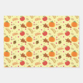 Erntedank Wrapping Paper Flat Sheet Set 3 Geschenkpapier Set (Vorderseite 2)