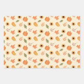 Erntedank Wrapping Paper Flat Sheet Set 3 Geschenkpapier Set (Vorderseite)