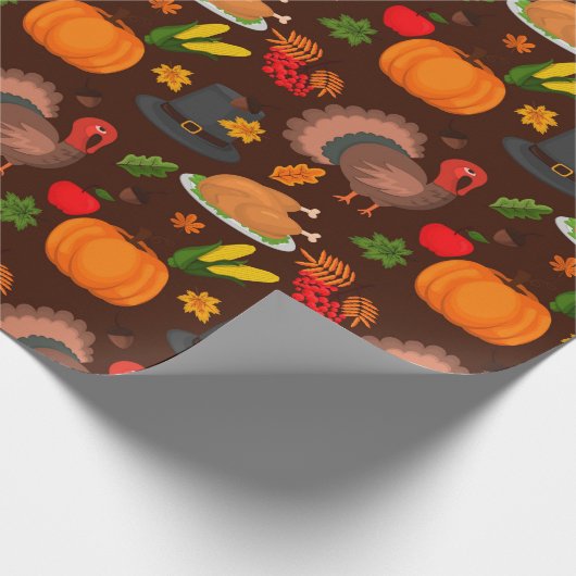 Erntedank Wrapping Paper Geschenkpapier (Ecke)