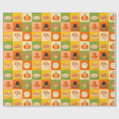 Erntedank Wrapping Paper Geschenkpapier (Flach)